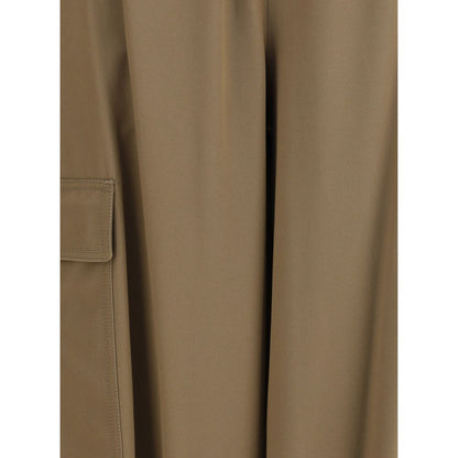 Max Mara Beige Baumwoll-Cargohose
