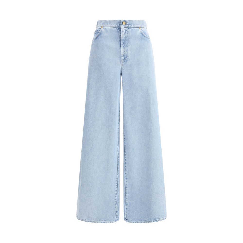Max Mara Hellblaue Jeans aus Baumwoll-Denim