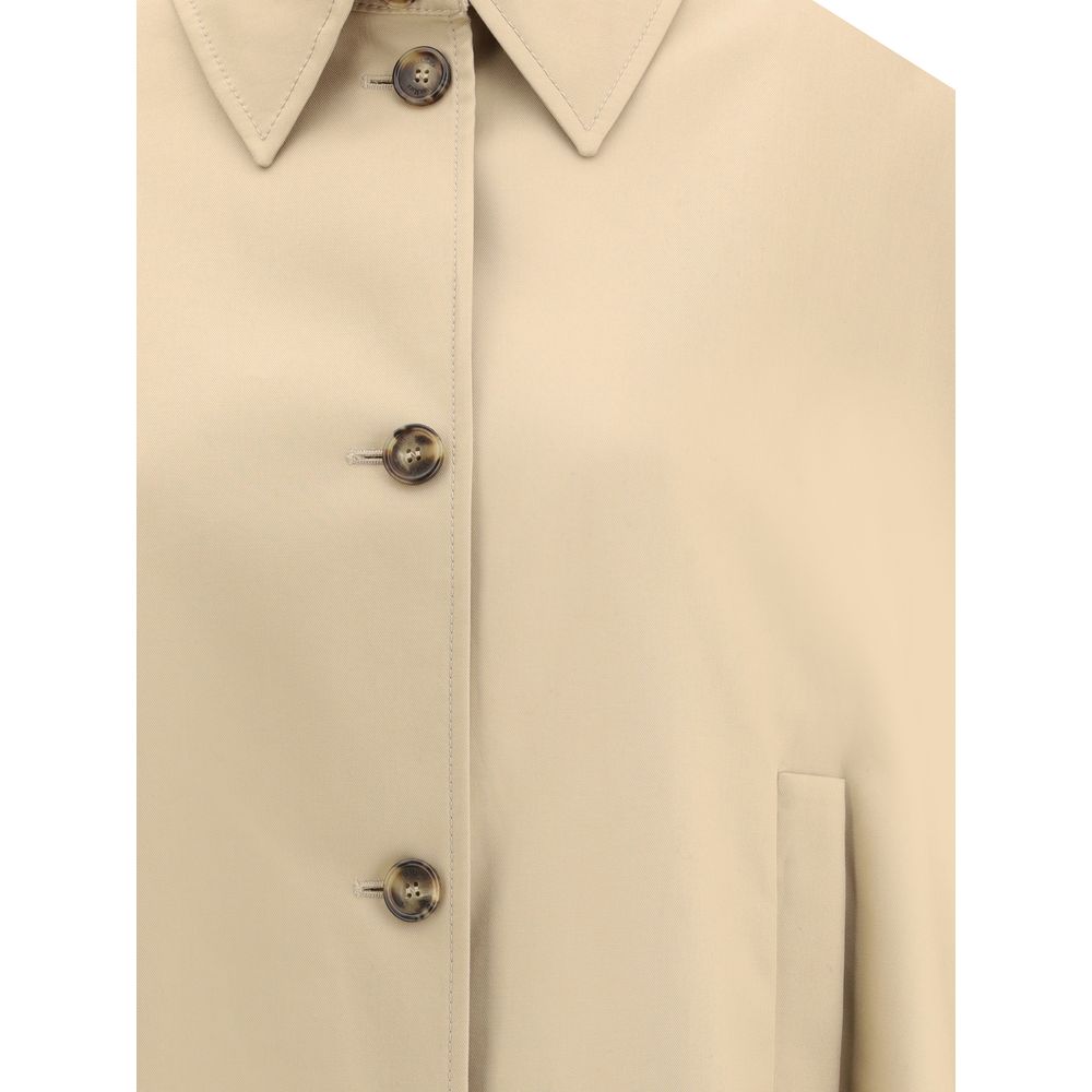 Max Mara beiger Baumwollmantel