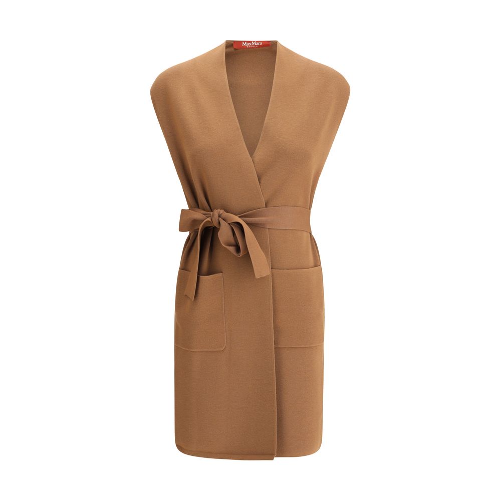 Max Mara Brauner Viskosemantel