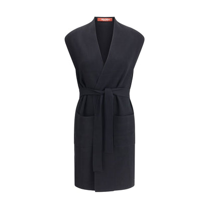 Max Mara Schwarzer Viskosemantel