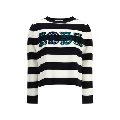 Max Mara Schwarzes Fleece-Sweatshirt aus Wolle