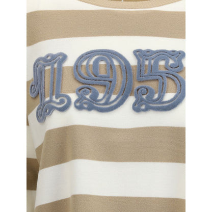 Max Mara Beige Woll-Fleece-Sweatshirt
