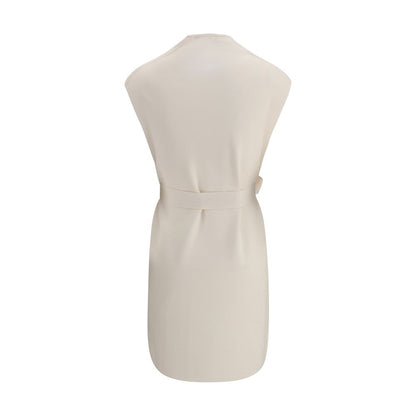Max Mara Mantel aus cremefarbener Viskose