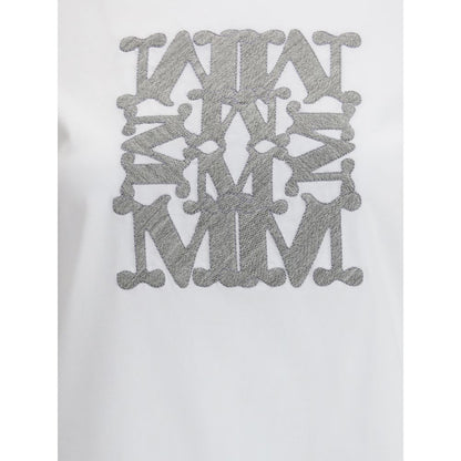 Max Mara Weißes Baumwoll-T-Shirt