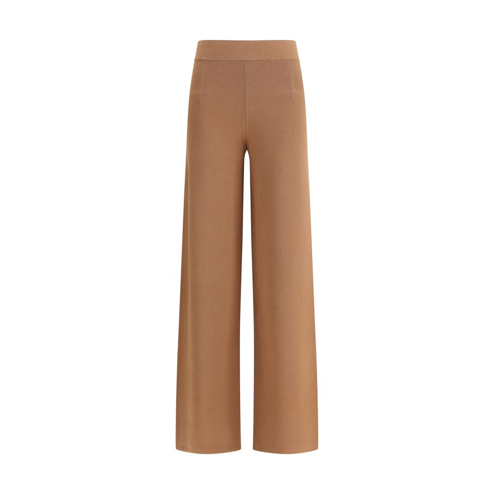 Max Mara Braune Viskose-Freizeithose