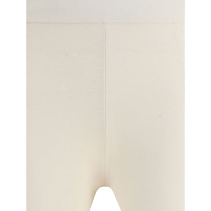 Max Mara Cremefarbene Viskose-Freizeithose