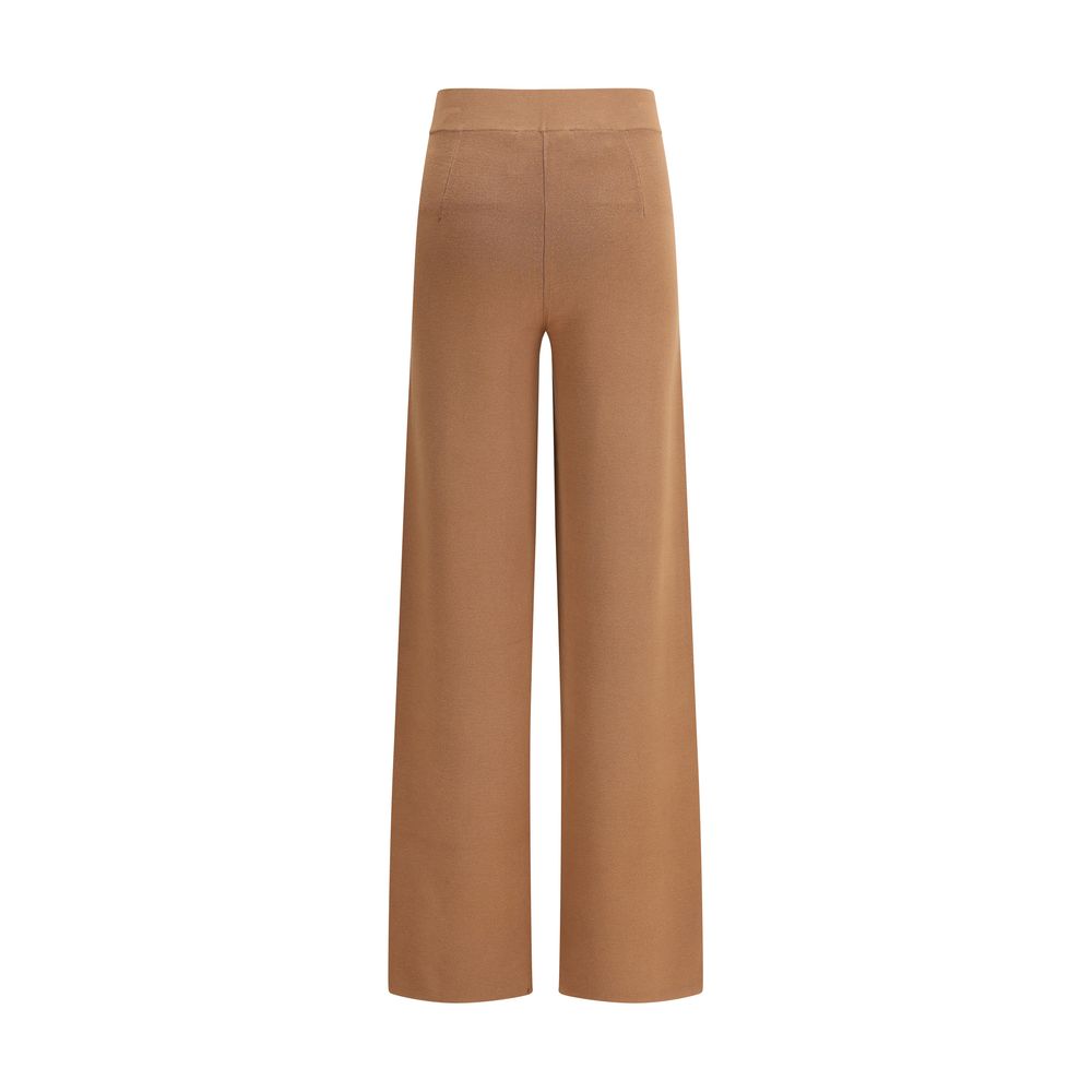 Max Mara Braune Viskose-Freizeithose