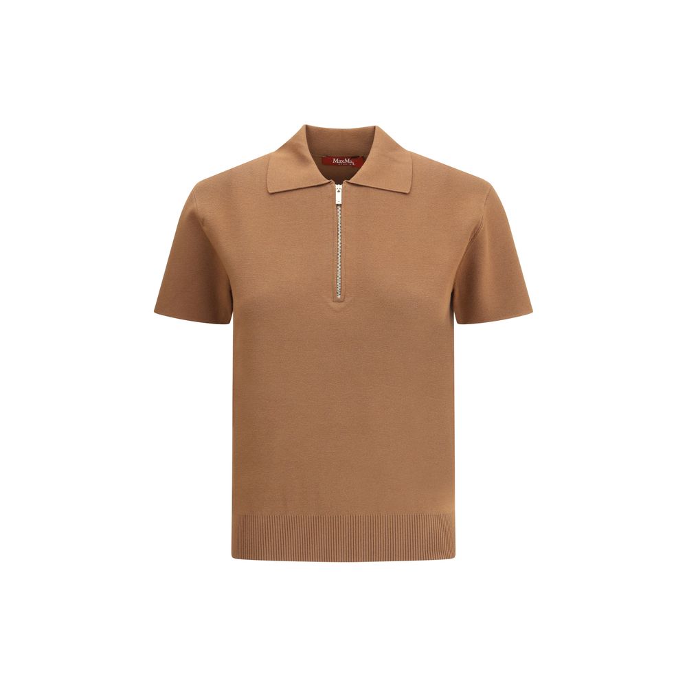 Max Mara Teti Poloshirt mit Reißverschluss