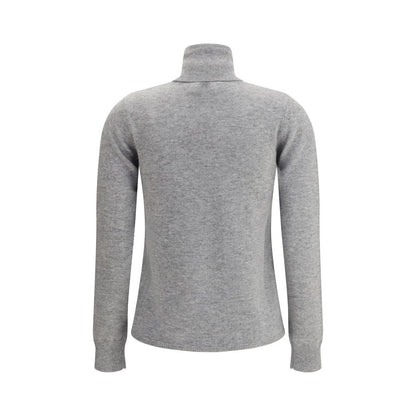Max Mara Grauer Woll-Rollkragenpullover