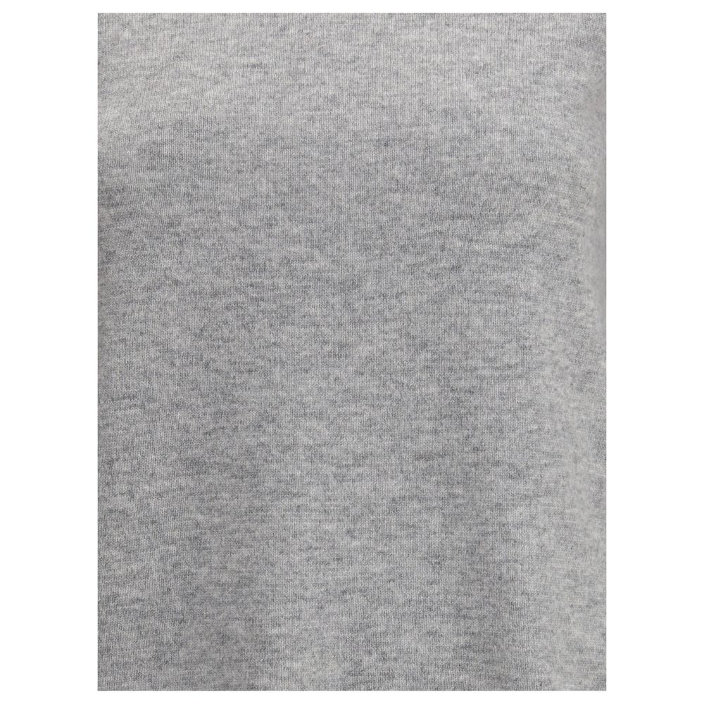 Max Mara Grauer Woll-Rollkragenpullover