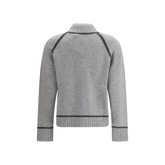 Max Mara Graues Woll-Sweatshirt