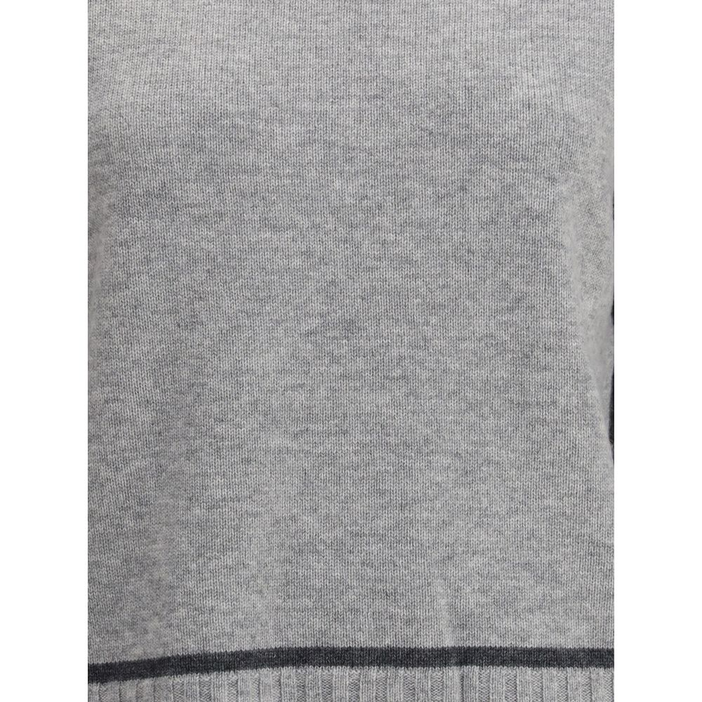 Max Mara Graues Woll-Sweatshirt
