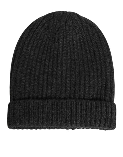 Dolce &amp; Gabbana Schwarze Kaschmir-Strickmütze für Herren