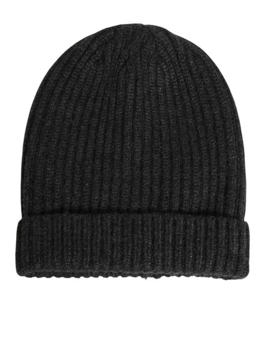 Dolce &amp; Gabbana Schwarze Kaschmir-Strickmütze für Herren