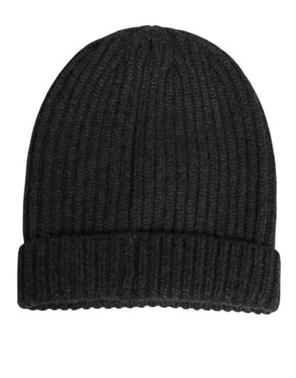 Dolce &amp; Gabbana Schwarze Kaschmir-Strickmütze für Herren
