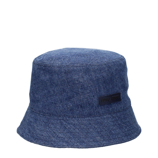 Miu Miu blaue Baumwoll-Beanie