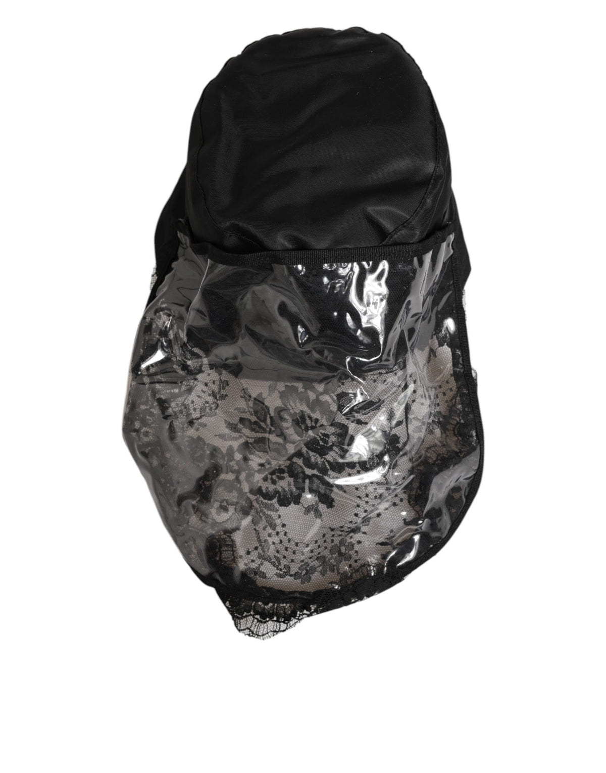 Dolce &amp; Gabbana – Schwarzer PVC-Fischerhut mit breiter Krempe für Herren