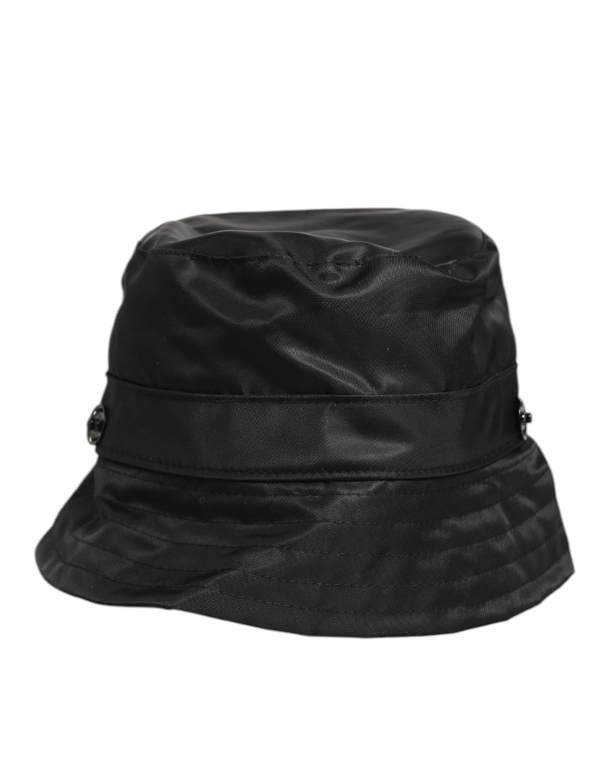 Dolce &amp; Gabbana – Schwarzer PVC-Fischerhut mit breiter Krempe für Herren