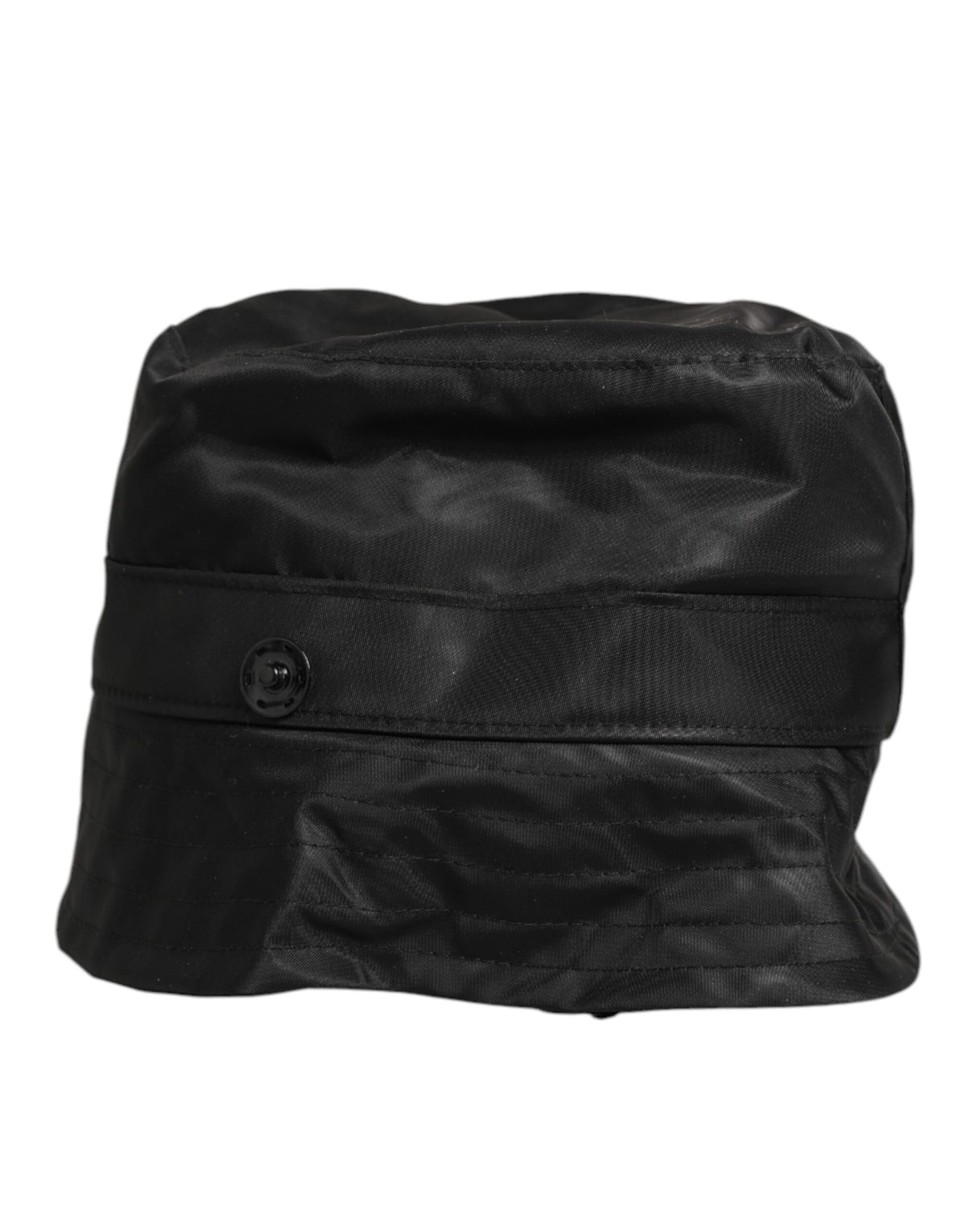 Dolce &amp; Gabbana – Schwarzer PVC-Fischerhut mit breiter Krempe für Herren