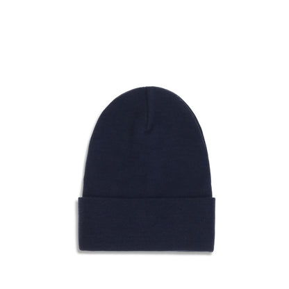 Moncler Grenoble Blaue Fleece-Wollmütze