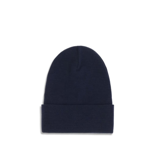 Moncler Grenoble Blaue Fleece-Wollmütze