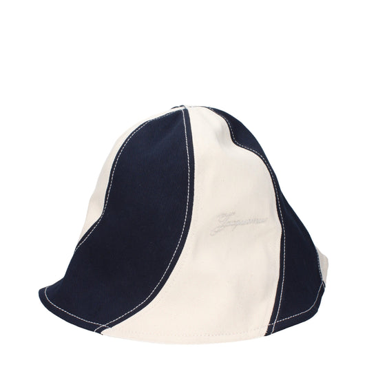 Jacquemus Blauer Fischerhut aus Baumwolle