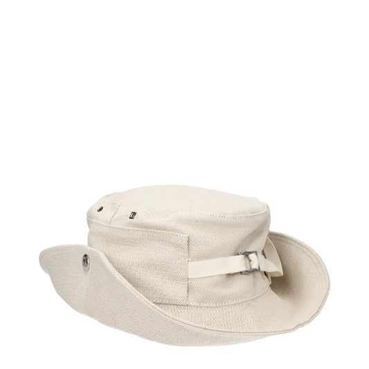 Beige Leinen-Eimerhüte von Jacquemus