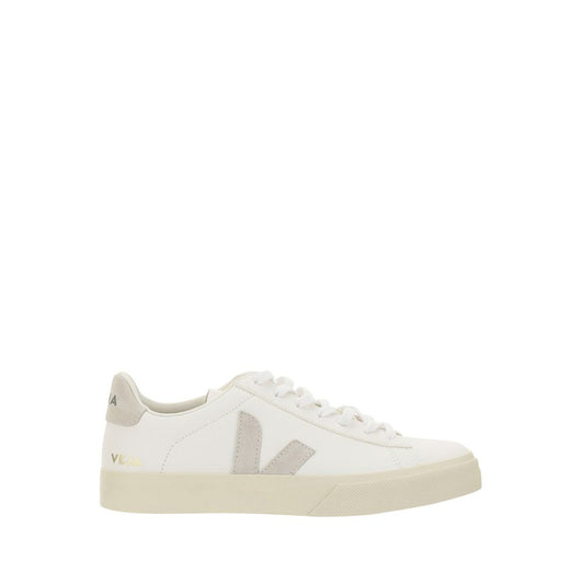 Veja White Calf Leather Bos Taurus Low Top Sneaker
