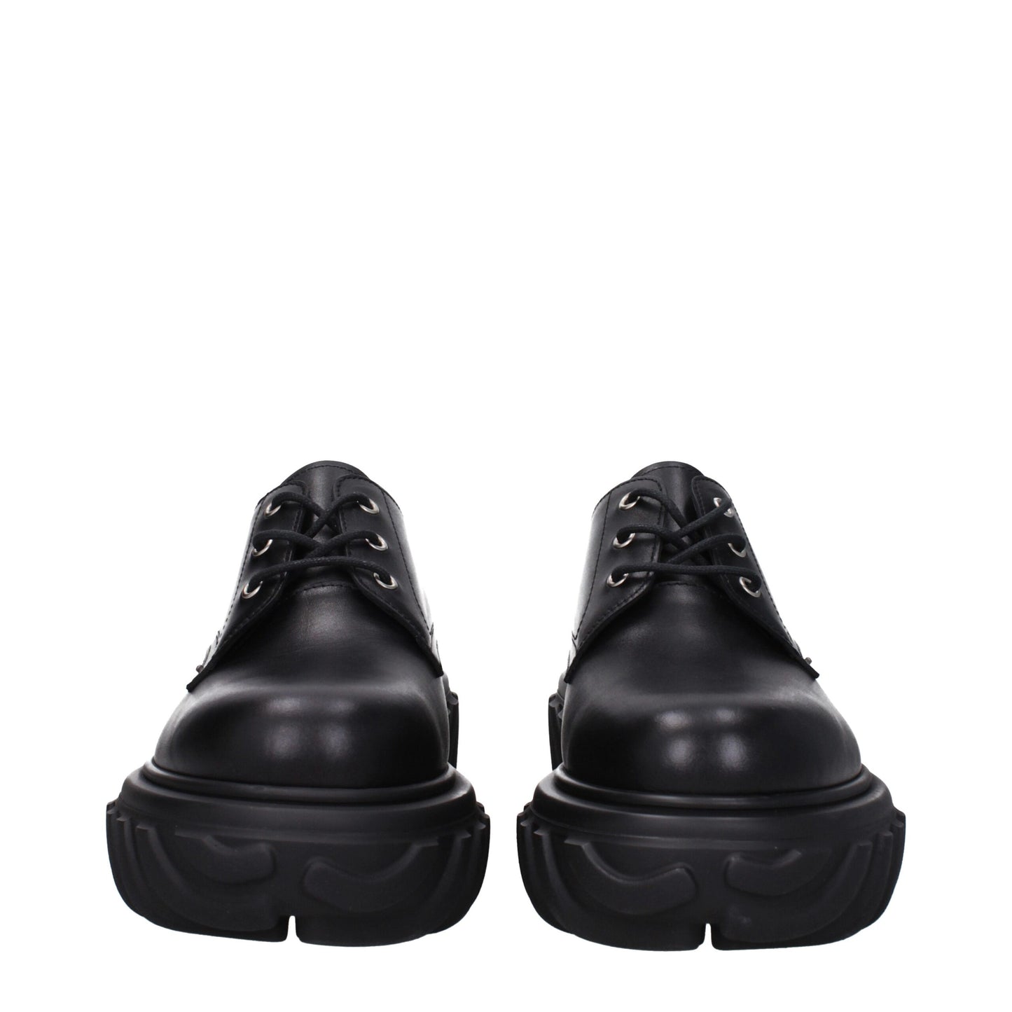 Off-White Oxfords und Derbys aus schwarzem Leder
