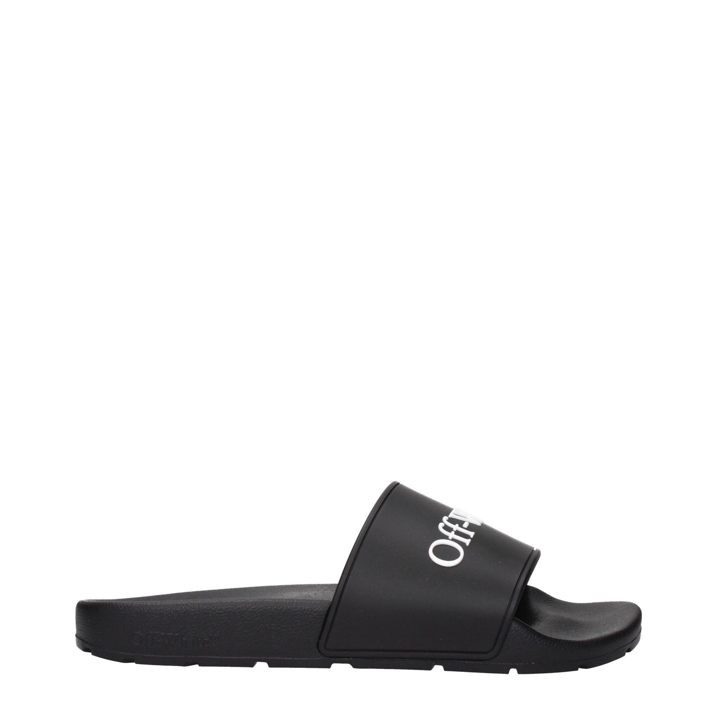 Off-White Schwarze Baumwoll-Hausschuhe