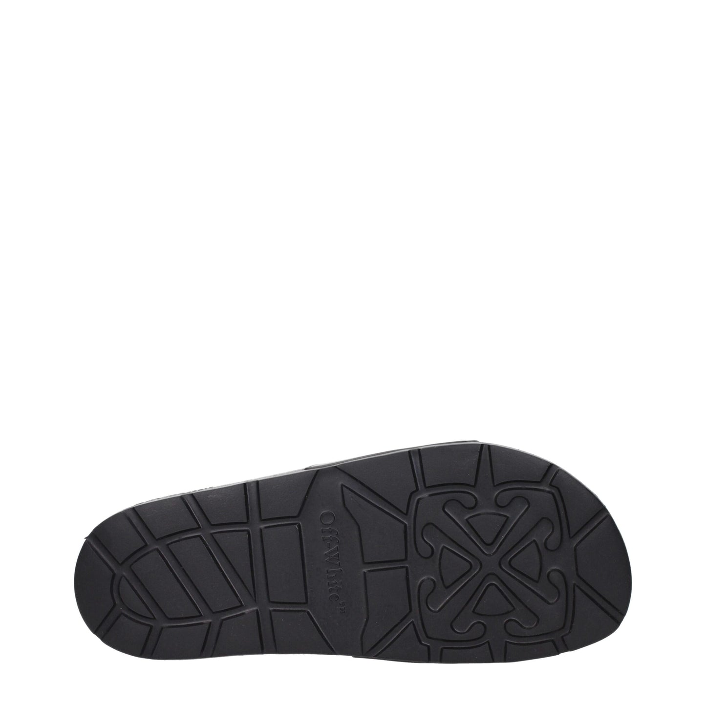 Off-White Schwarze Baumwoll-Hausschuhe