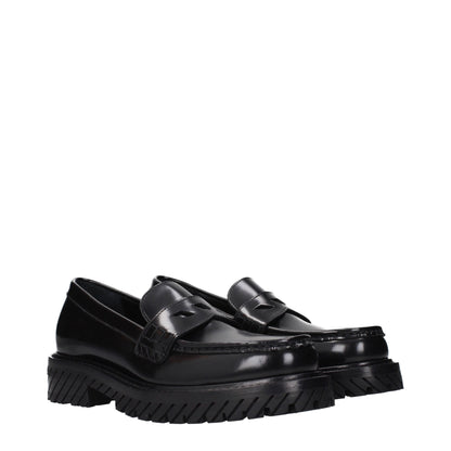 Off-White Slip-On-Loafer aus schwarzem Leder