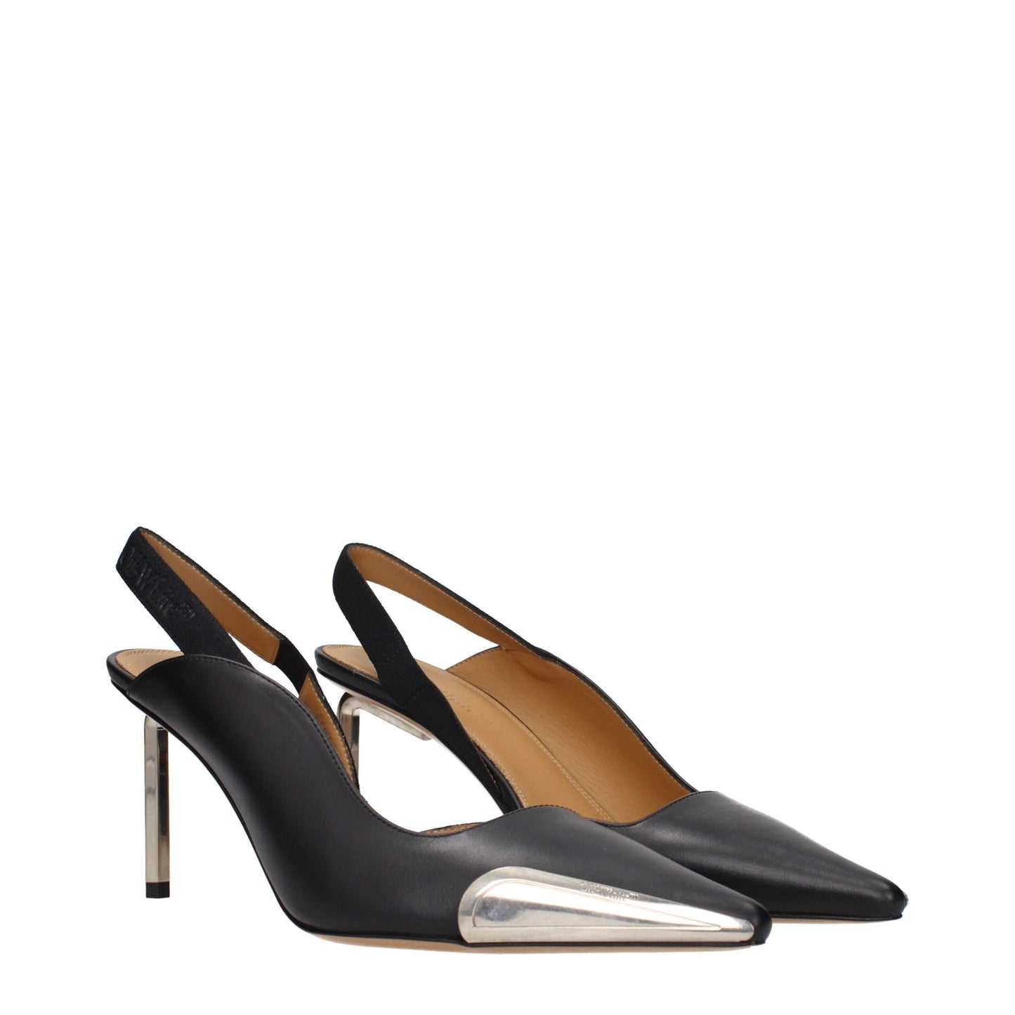 Schwarze Lederpumps von Off-White