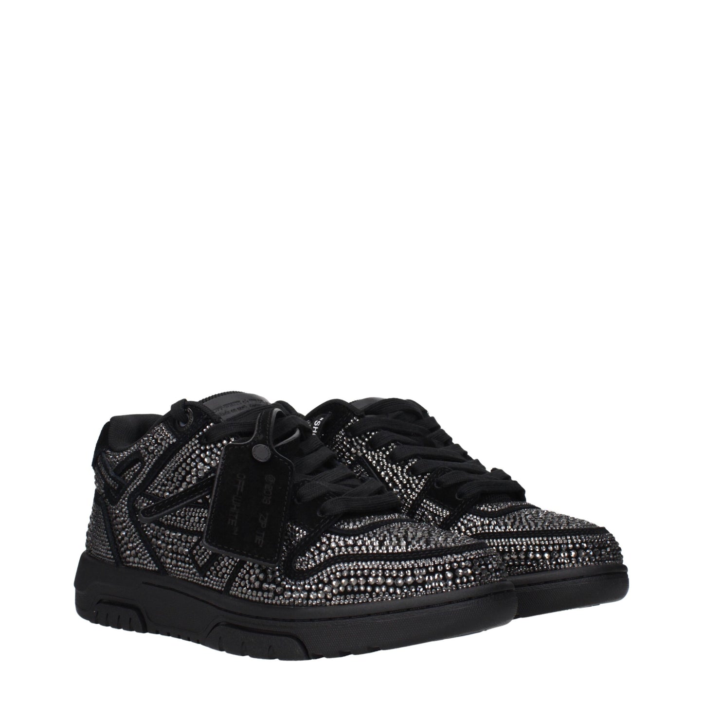 Off-White – Schwarze Leder-Sneaker