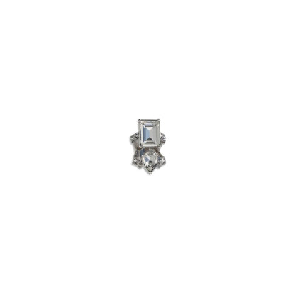 Alexander McQueen Ring aus silberfarbenem Messing