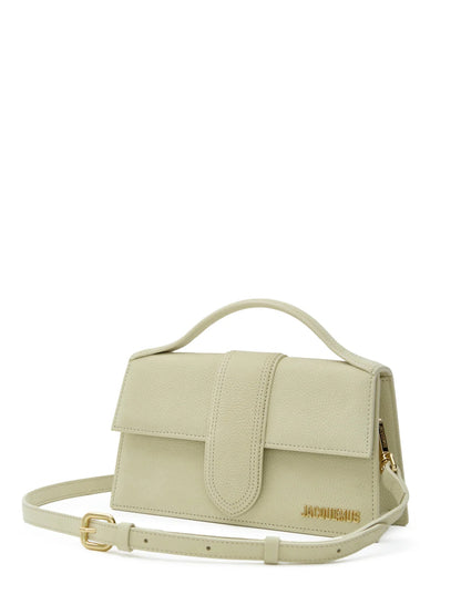 Beige strukturierte Le Grand Bambino-Tasche von Jacquemus