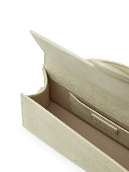 Beige strukturierte Le Grand Bambino-Tasche von Jacquemus