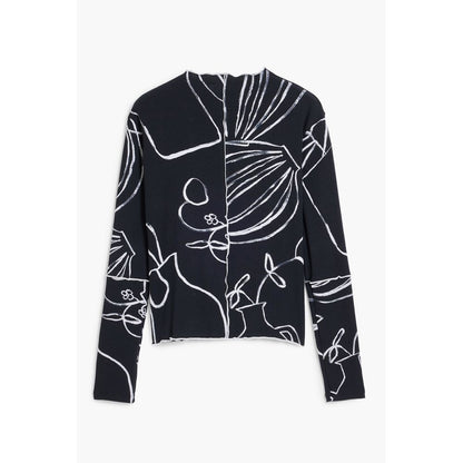 Desigual Black Elastane Women T-Shirt