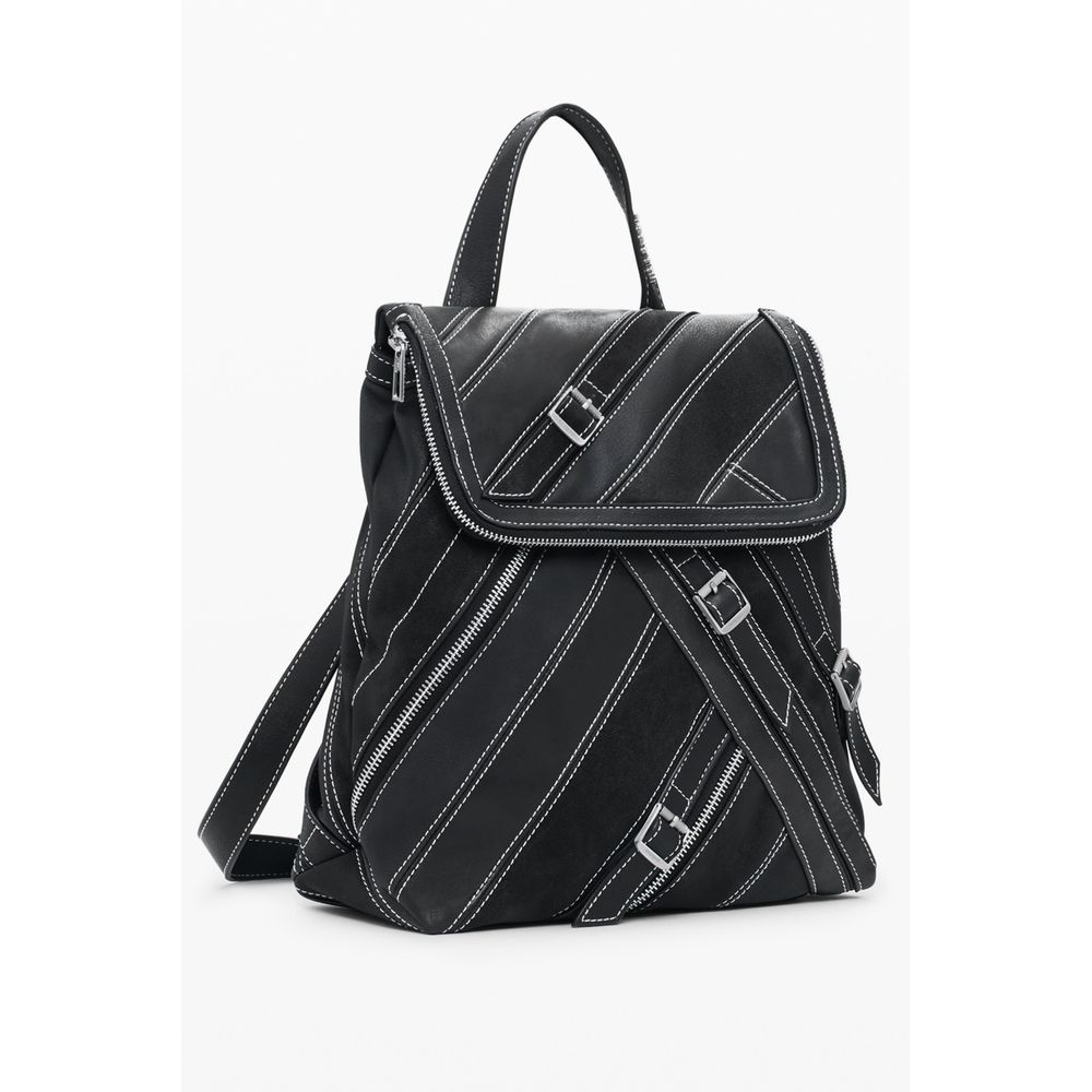 Desigual Schwarzer Polyethylen-Rucksack für Damen