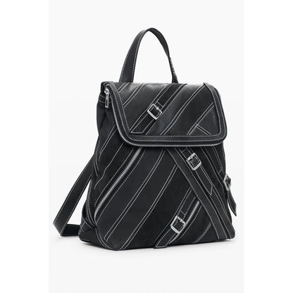 Desigual Schwarzer Polyethylen-Rucksack für Damen