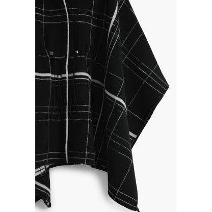 Desigual Black Wool Women Poncho