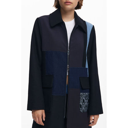 Desigual Schwarze Baumwolljacke für Damen