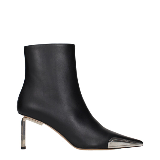 Off-White – Schwarze Lederstiefeletten