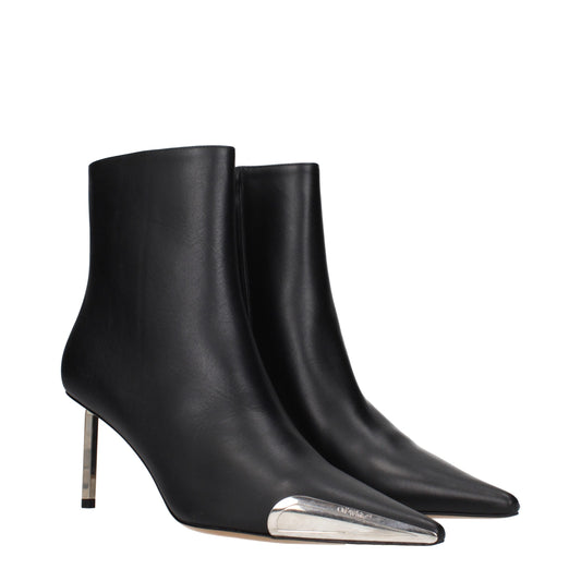 Off-White – Schwarze Lederstiefeletten
