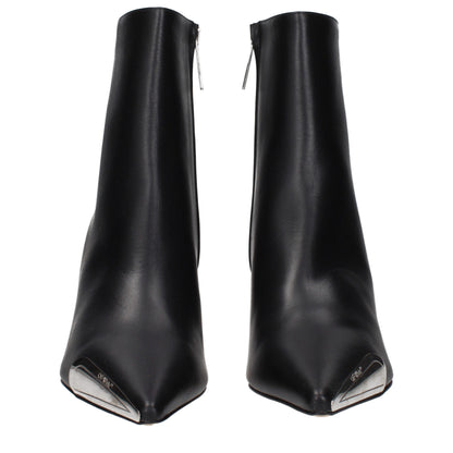 Off-White – Schwarze Lederstiefeletten
