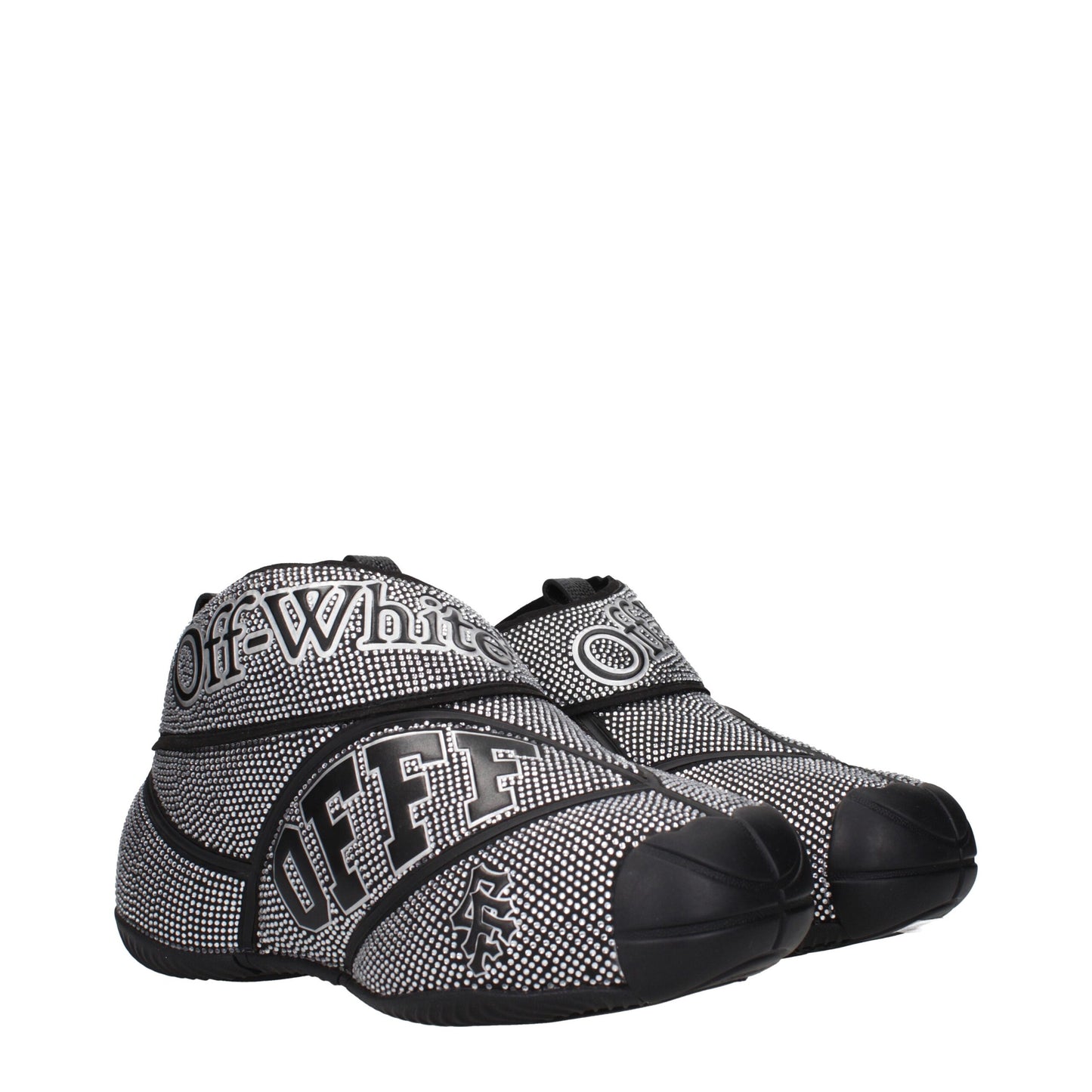 Off-White Schwarze Baumwoll-Sneaker