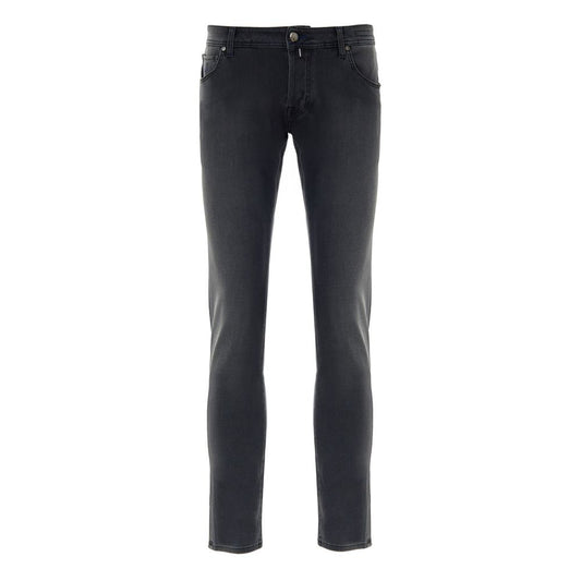 Jacob Cohen Schwarze Skinny Jeans aus Baumwolle