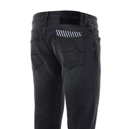 Jacob Cohen Schwarze Skinny Jeans aus Baumwolle