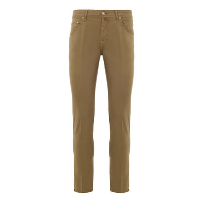 Jacob Cohen Beige Baumwoll-Skinny-Hose